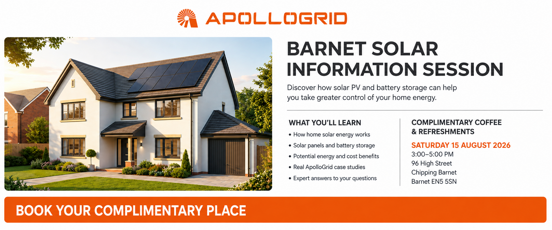 Free Solar Information Session in Barnet